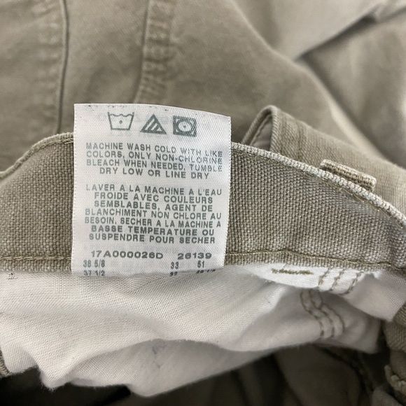 Rustler Jeans Mens 34x31 Beige Workwear Carpenter Hammer Loop Distressed Denim - Picture 10 of 12